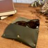 kit étui à lunettes cuir couleur vert_3 kit étui à lunettes cuir couleur vert_3